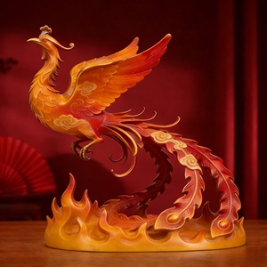 Ornamento Fenice, Simbolo di Rigenerazione e Speranza, Adatto per Regali o Decorazioni, Artigianato in Bronzo Personalizzato da Bozhi Art - Product Image 4