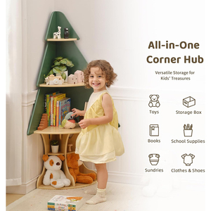 Estantería <span class=keywords><strong>de</strong></span> Madera para Niños con Forma <span class=keywords><strong>de</strong></span> Árbol, Regalo <span class=keywords><strong>de</strong></span> Navidad, Estantería para Libros Infantiles, Almacenamiento para Aula o Sala <span class=keywords><strong>de</strong></span> Juegos - Product Image 2