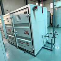 Régulateur de pression GNC compact à double étage 400 Nm³/h avec bloc de décompression et chauffage antidéflagrant