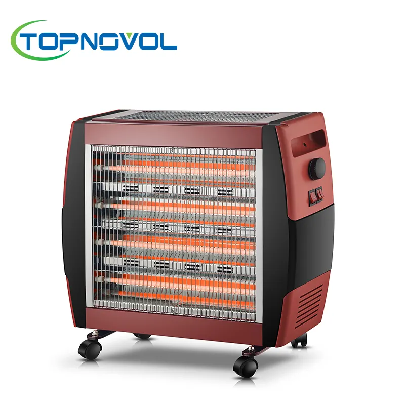Calentador de cuarzo con 6 elementos de calefacción y 4 juegos de calefacción, nuevo diseño, con certificación CE, CB, 2021