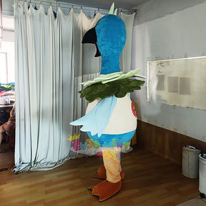 <span class=keywords><strong>Perroquet</strong></span> <span class=keywords><strong>bleu</strong></span> sur mesure Super doux en peluche mascotte Costume adulte dessin animé Animal personnage Cosplay tenue Halloween carnaval - Product Image 3