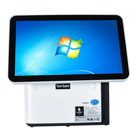 Harga Terjangkau Mesin Kasir All-in-One POS Layar Sentuh Kapasitif 10 Titik Windows Android 15.6 Inch Full HD 1920x1080P