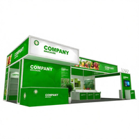 Stand modulaire en profilés aluminium 13*13 pieds, installation rapide, pour les entrepreneurs en expositions européennes