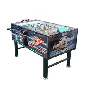 Table de baby-foot de luxe en gros d'usine, machine de tir à monnayeur, jeu d'arcade avec support anglais, certifiée CE, 3 joueurs - Product Image 3
