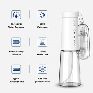 <span class=keywords><strong>Hydropulseur</strong></span> dentaire portable rechargeable USB à 4 embouts, 5 niveaux de pression, pour extérieur, camping-car, hôtels, garages - Product Image 2