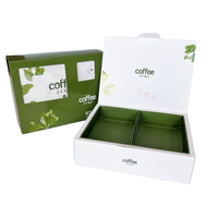 Caja de Cartón Biodegradable Personalizada para Té y Café, Embalaje Plegable de Grado Alimenticio, Impresión Dorada, Hermética y Resistente a la Humedad