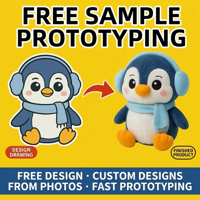 Custom Logo Plush Toy Cartoon Doll Design Drawing Plush Toys Custom Manufacturer