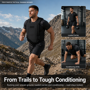 Gilet Zavorrato Personalizzato con Caricamento Frontale per Uomo 20-30LB, Tasca Porta Piastre con Caricamento dall'Alto, Sgancio Rapido, Gilet da Allenamento con Pesi Regolabile - Product Image 5