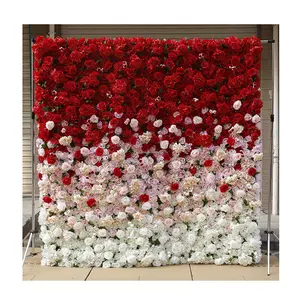 8 Fuß × 8 Fuß bunte Blumenwandrolle Frühjahr Blumenwandpaneel Kulisse für Weihnachten und Ostern Anlässe 8 × 8 Blumenwand