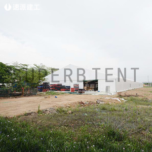 Superb <b>Tent</b> Industrial Warehouse <b>Tent</b> Light Steel <b>Frame</b> 81-120mph Wind Resistance For Storage Logistics - Product Image 2