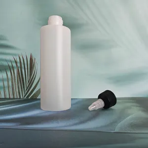 Leere HDPE-Transluzente Plastik-Klebstoff-Schmierölflasche mit Düse 500 ml Haustier-Ohrentropfen-Flasche Augentropfer-Quetschbehälter