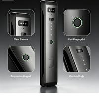 Anti-Spionage Passwort-Smartlock mit Fingerabdruck, IC-Karte und Schlüssel - Haustürschloss für Sicherheit in Haus und Wohnung