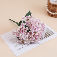 Kunstbloemen Vijfkoppige Franse Hortensia Bruidshal Bloemstukken Buitenlandse Handel Zachte Decoratie