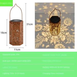 Lanterne suspendue à l'extérieur en fer solaire DC, étanche, colibri, décoration de cour, porche, jardin, cadeau, lampe LED - Product Image 6