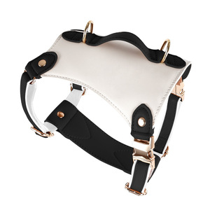 <span class=keywords><strong>Harnais</strong></span> <span class=keywords><strong>pour</strong></span> animaux de compagnie en cuir de luxe <span class=keywords><strong>pour</strong></span> une utilisation en extérieur, durable, réglable <span class=keywords><strong>pour</strong></span> des promenades sûres et élégantes - Product Image 3
