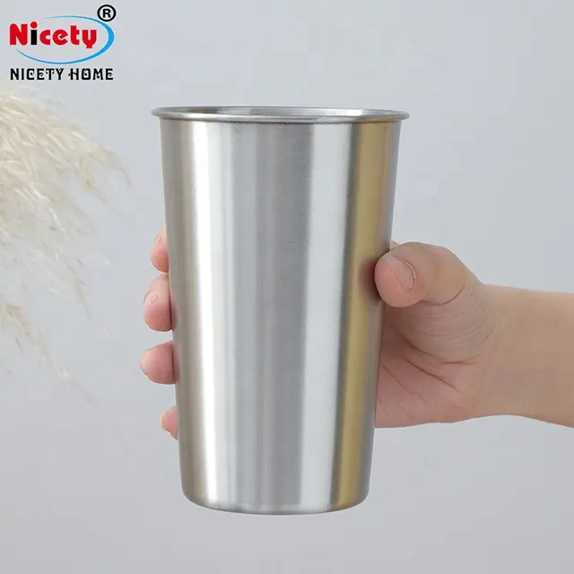 Stainless steel cup metal high quality beer cup travel water cup