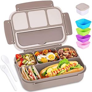 Boîte à lunch pliable en silicone de qualité alimentaire pour enfants avec fourchette, compartimentée, réutilisable, biodégradable et préservant la fraîcheur - Product Image 1