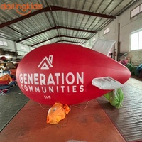 Globo Dirigible Gigante Inflable de PVC con Logotipo Personalizado, Globo de Helio para Publicidad Aérea