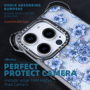 Coque de téléphone personnalisée de luxe en silicone TPU avec impression de fleurs pour iPhone 15 14, fabriquée par des fabricants de source - Product Image 4