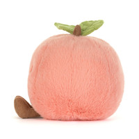 Peluche Jelly Cat Mignonne Rose Pêche, Série Amuseables, Jouets en Peluche Alimentaires, Poupées Douces Pêche Amuseables, Cadeau Parfait pour Anniversaire