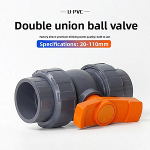 Vanne de contrôle à double articulation en PVC pour conduite d'eau industrielle, à raccordement rapide - Product Image 4