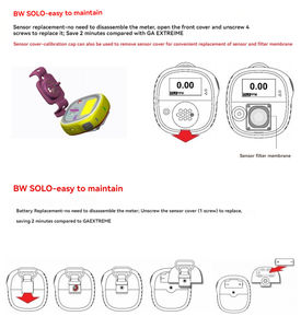 <span class=keywords><strong>Honeywell</strong></span> BW Solo CO Analyseur <span class=keywords><strong>de</strong></span> gaz industriel portable numérique Détecteur <span class=keywords><strong>de</strong></span> <span class=keywords><strong>monoxyde</strong></span> <span class=keywords><strong>de</strong></span> <span class=keywords><strong>carbone</strong></span> rechargeable certifié ATEX - Product Image 5