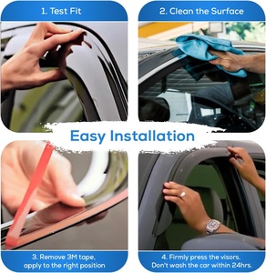 Protector solar <span class=keywords><strong>para</strong></span> ventana lateral, visera <span class=keywords><strong>para</strong></span> puerta, protectores de lluvia <span class=keywords><strong>para</strong></span> <span class=keywords><strong>Mazda</strong></span> <span class=keywords><strong>3</strong></span> 2019 2020 <span class=keywords><strong>2022</strong></span> 2023 2024, <span class=keywords><strong>accesorios</strong></span> - Product Image 3