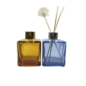 Custom 100ml empty reed diffuser glass bottle with sticks