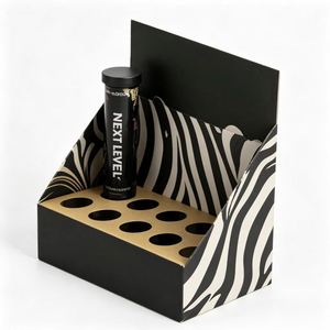 FX Biodegradable Recyclable Coated Paper Retail Display Holder Custom Artwork Printing Four-Color Printing for Mini Cosmetic - Product Image 1