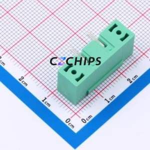 MX2EDGRM-7.62-02P-GN01-Cu-A Plug-in Terminal Block Bent Lead Through Hole,P=7.62mm Board-to-Board / Socket - Closed Screw Fixing - Product Image 2