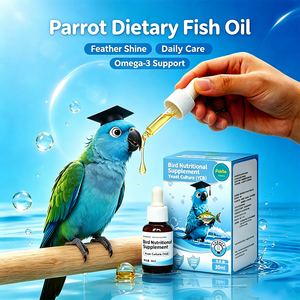 Gotas de Aceite de Pescado Exótico para Mascotas, Salud de la Piel, Apoyo Articular, Inmunidad, Suplemento de Vitaminas A, D3, E y Taurina para Aves y Reptiles, 30 ml - Product Image 4