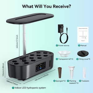 Nhà thông minh <span class=keywords><strong>LED</strong></span> ánh sáng <span class=keywords><strong>Mini</strong></span> Micro trang trại thủy canh trong nhà phát triển tháp tự động dọc hydroponics hệ thống điện nguồn điện - Product Image 5