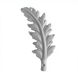 Componentes de Hierro Forjado Ornamental Balaji Metals, Hojas Decorativas para Portones, Vallas, Barandillas, Balaustradas con Recubrimiento en Polvo, Modernos, 7.5 Pulgadas de Altura - Product Image 1