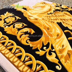 Neue <span class=keywords><strong>Zeland</strong></span> Anti Slip Teppich Blau Moderne Teppich Fliesen Tapis Poilu Alfombras Estilo Europeo Floral Handtufted Custom Teppich Mit Logo - Product Image 4