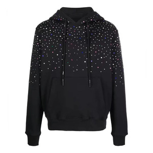 New Arrival <b>Pullover</b> <b>Men</b> Rhinestone Hoodies Basics Cotton Blended Premium Quality Latest Design <b>Mens</b> Rhinestone Hoodies For Sale - Product Image 1