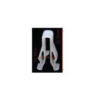 Clip universel en plastique pour automobile Clips de retenue de rivet de calandre de couleur blanche Attaches pour voiture
