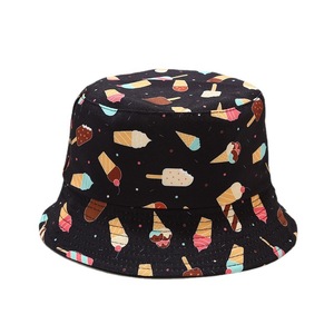 Nuevo sombrero de cubo de verano para estudiantes estilo coreano chica suave helado pescador Casual pesca impreso bordado a cuadros sol - Product Image 5