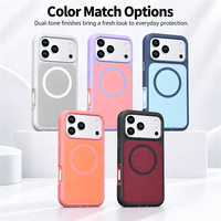 Coque de téléphone de luxe magnétique à boutons indépendants et boutons tactiles en aluminium pour iPhone 17 Air 16 15 14 13 12 11 18 Pro Max