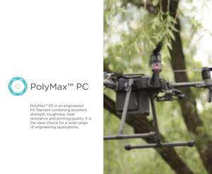 Filamento de policarbonato LulzBot Polymaker para impresora 3D, rollo de filamento PC-Max (2.85mm, 750g), negro, filamento para impresora 3D - Product Image 2