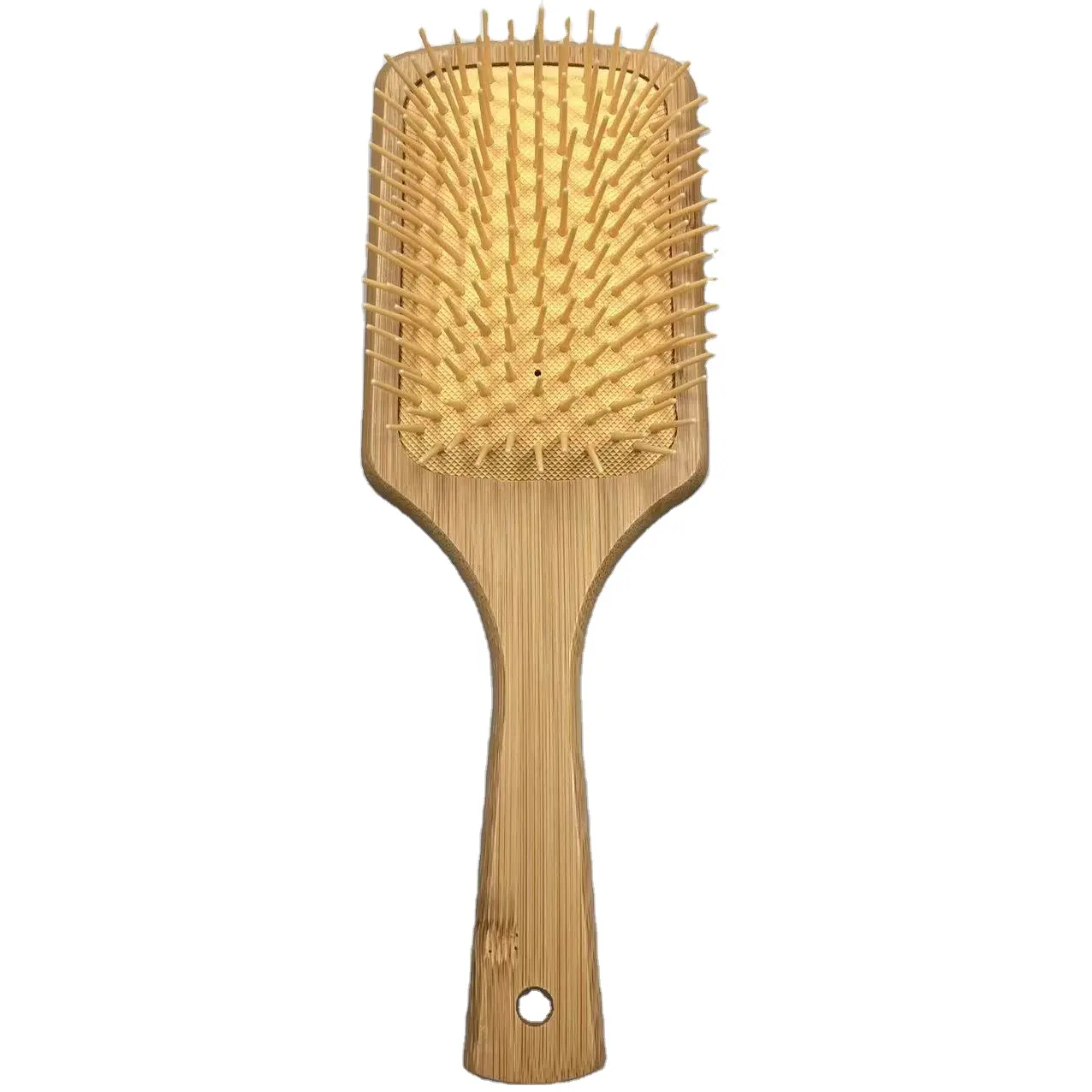 Nhãn hiệu riêng hình chữ nhật bằng gỗ Bàn chải tóc với nhựa lông biểu tượng tùy chỉnh bằng gỗ haddle chăm sóc tóc khỏe mạnh đệm