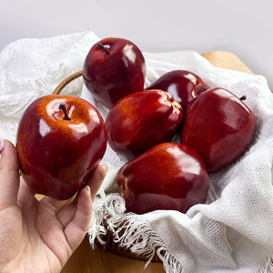 Mô Phỏng Nhân Tạo Sống Động Như Thật Giả Màu Đỏ Đen Táo Ngon Táo Cho Nhà Nhà Bếp Đám Cưới Đảng Trang Trí Nhiếp Ảnh - Product Image 3