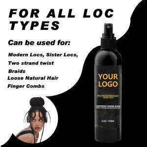 Spray pour tresses et dreadlocks bio 4 oz, huile capillaire à <span class=keywords><strong>l</strong></span>'<span class=keywords><strong>eau</strong></span> <span class=keywords><strong>de</strong></span> <span class=keywords><strong>rose</strong></span>, marque privée, hydratant pour le cuir chevelu, spray coiffant pour tresses et locs, brillance pour <span class=keywords><strong>les</strong></span> tresses - Product Image 4