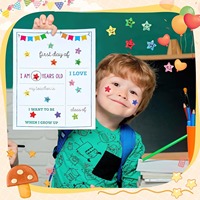 Lot de 10 feuilles d'autocollants laser étoiles, imperméables et brillants, pour l'encouragement pédagogique des enfants