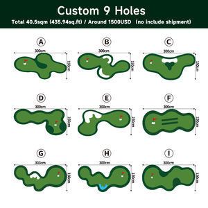Césped artificial <span class=keywords><strong>de</strong></span> calidad superior 9 hoyos Putting Green Mat Superficie <span class=keywords><strong>de</strong></span> nivel profesional para mini campo <span class=keywords><strong>de</strong></span> golf - Product Image 6