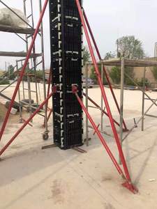 Reusable ABS/PP Plastic <b>Square</b> Column Formwork Easy Installation Modular Concrete Pillar Mould for Villa Construction - Product Image 1