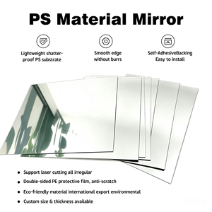 Service de découpe sur mesure de feuilles de miroir PS de 1 mm pour loisirs créatifs et panneaux de décoration de mariage - Product Image 2