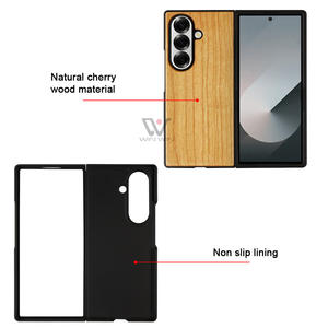 Funda fina de madera con patrón de teléfono para Samsung Galaxy <span class=keywords><strong>Z</strong></span> Fold 7, funda protectora de PC a prueba de golpes, fundas de nogal para Samsung <span class=keywords><strong>Z</strong></span> <span class=keywords><strong>Flip</strong></span> 7 - Product Image 3