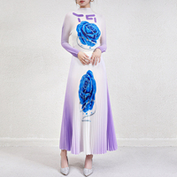 Ensemble jupe plissée extensible pour femme, taille unique, imprimé tendance, deux pièces, qualité supérieure, directement de l'usine, dernière collection