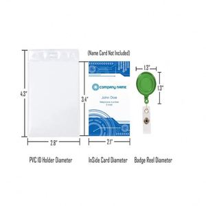 Professionnel sur les types de formes de plastique et de métal ID nom porte-badge rétractable - Product Image 6