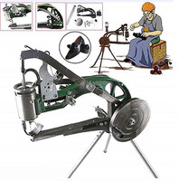 Machine à coudre artisanale noire pour cuir de chaussures, manivelle manuelle, réparation, double fil coton et nylon, accessoire de couture